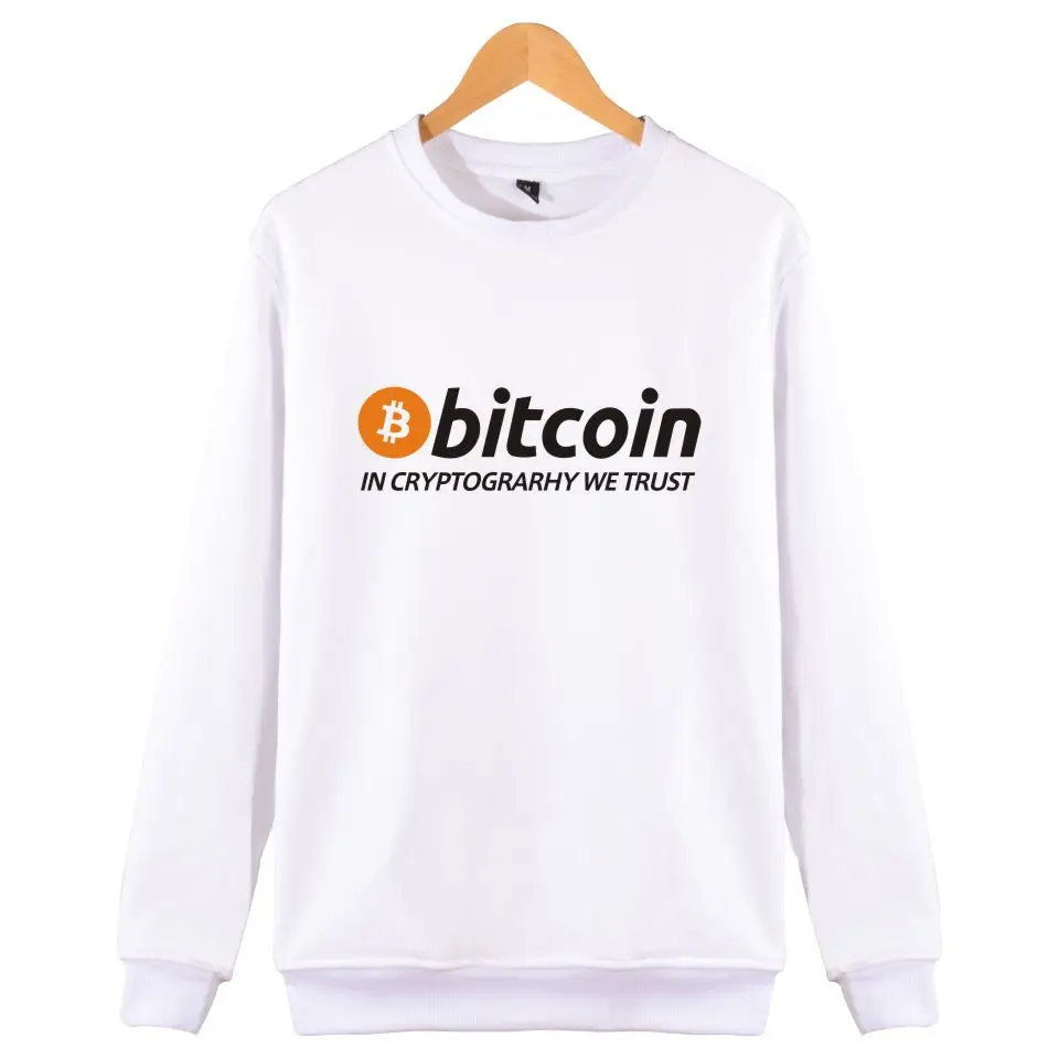 Новые биткоины в Cryptograrhy We Trust пуловер Толстовка для мужчин и женщин повседневная