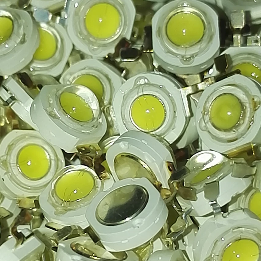 10 шт/100 шт 1W 3 2 4 v 350ma высокой Мощность светодиодный теплый светильник двойной