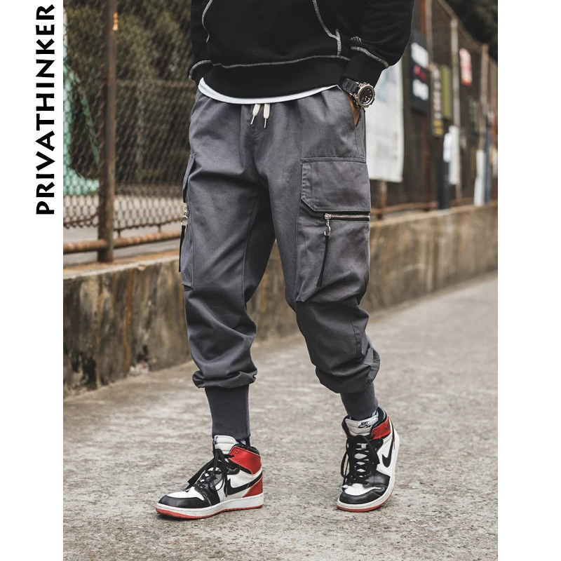 Мужские брюки джоггеры Privathinker модные спортивные штаны с большими карманами