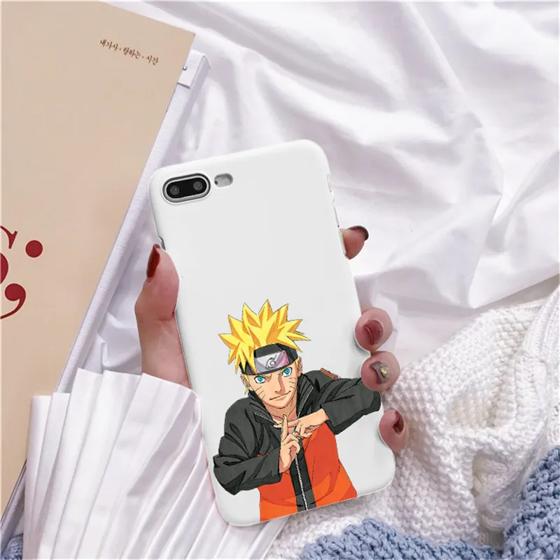 TPU Moda alvio Caso Аниме Наруто для iPhone 7 8 X XR Plus 6 6 s Plus Capa TPU Macio Dos Desenhos Animados Caso de Telefone Coque - Цвет: TPU