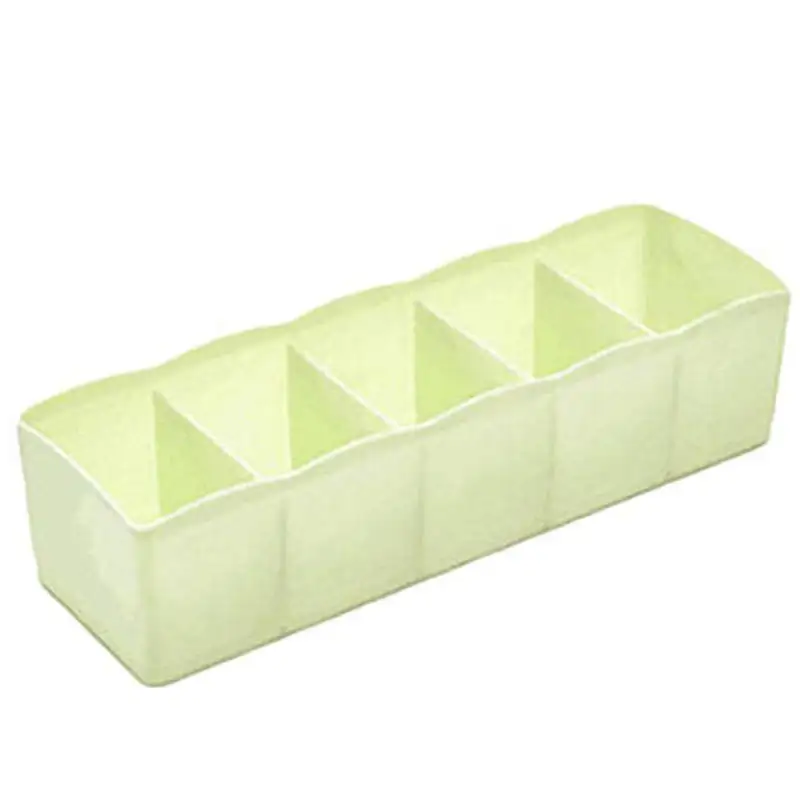 Plastic Multifunction 5 Grids Underwear Socks Bra Ties Organizer Desktop Drawer Clothing Storage Box Cabinet | Дом и сад