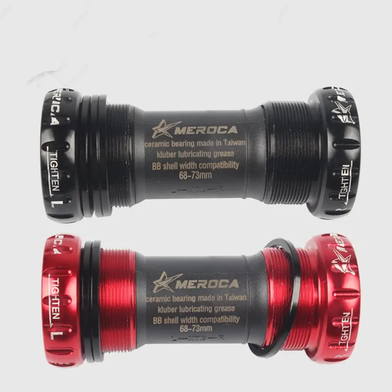 

MTB Road Bike BB bicycle Bottom Bracket English 68-73mm w Black Ceramic Bearings