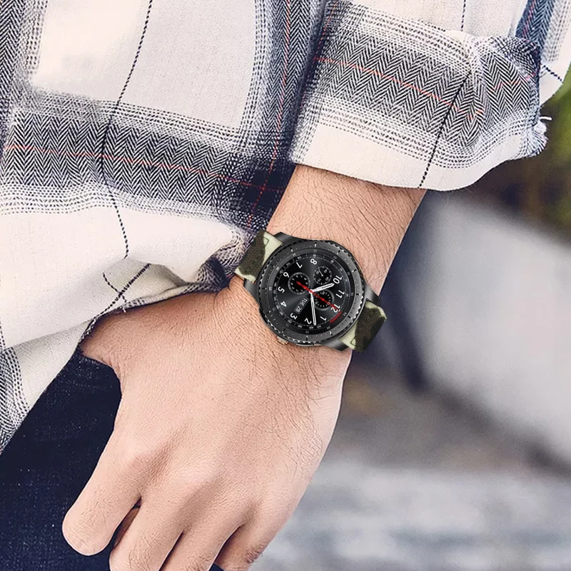 20mm 22mm Fashion Canvas Strap For Samsung Gear S3 S2 Sport Watch Band Huawei 2 Nylon Watchband Huami Amazfit 1 | Наручные часы