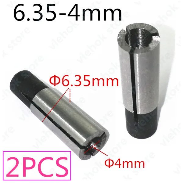 Гайка конусная Цанга 6,35 мм 6 мм Замена для Makita 76366-2 MTR050 MTR051 MT370 MT372 3701 3710 электрические инструменты часть фрезы - Цвет: 2PCS