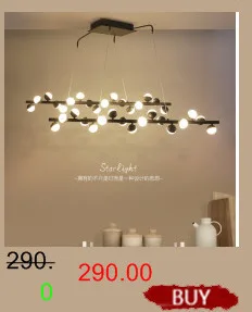 Modern led Chandeliers for Kitchen Dining Room Living Room Suspension luminaire White/Black Aluminum Hanging Chandeliers avize