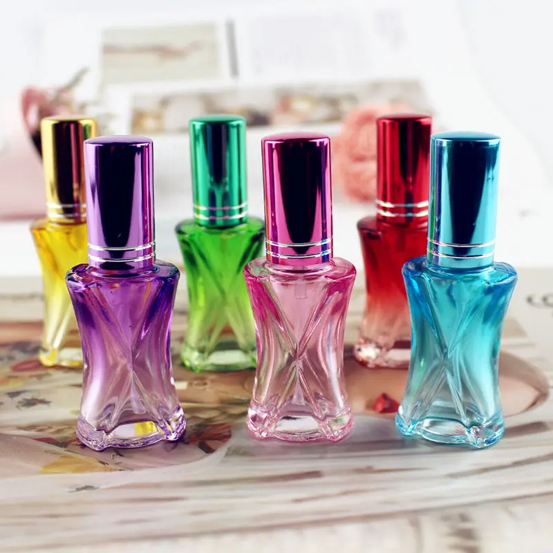 10 шт./лот 8 мл мини красочные стеклянные флаконы для духов парфюмерные