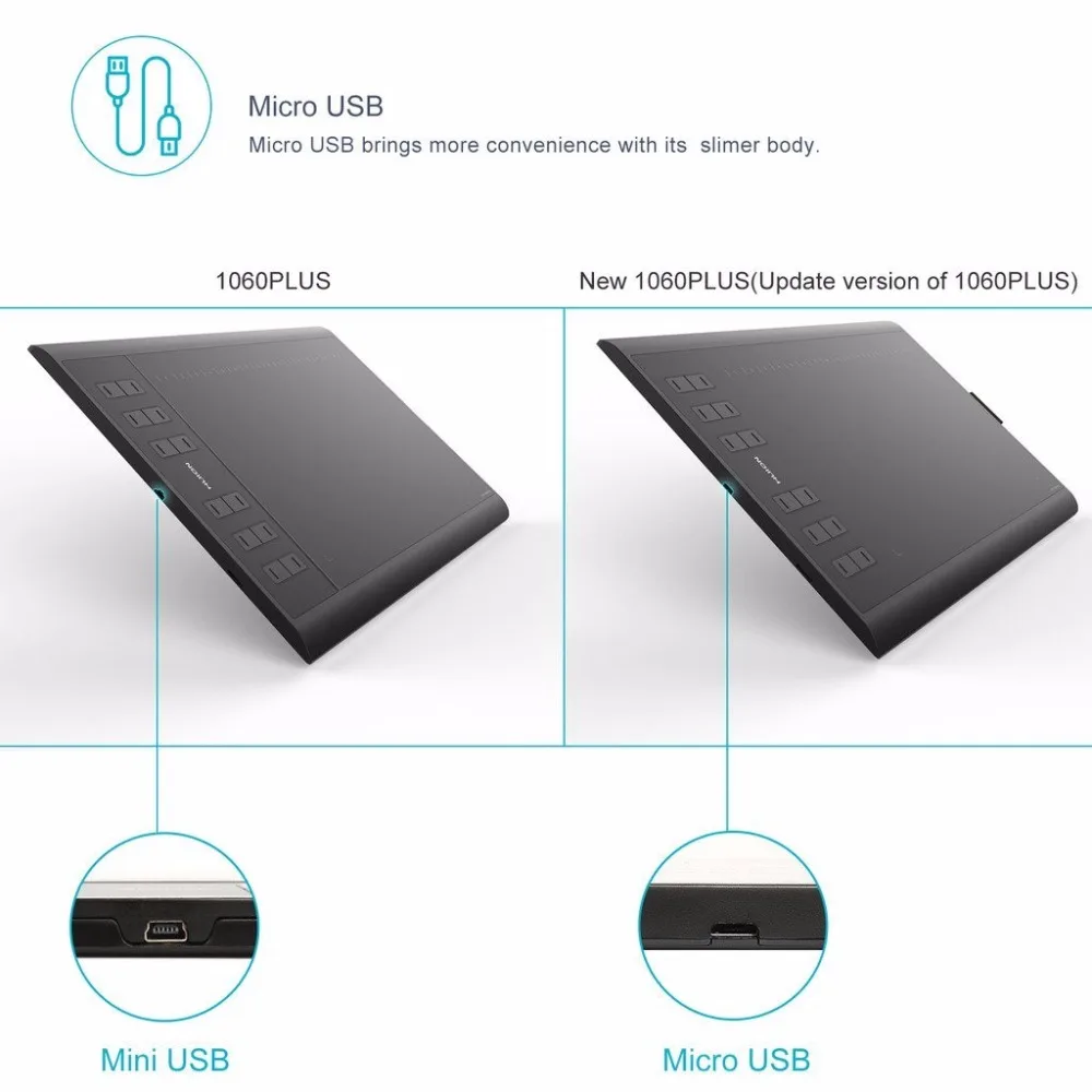 HUION 1060 Плюс графический планшет для рисования Графический | Компьютеры и офис