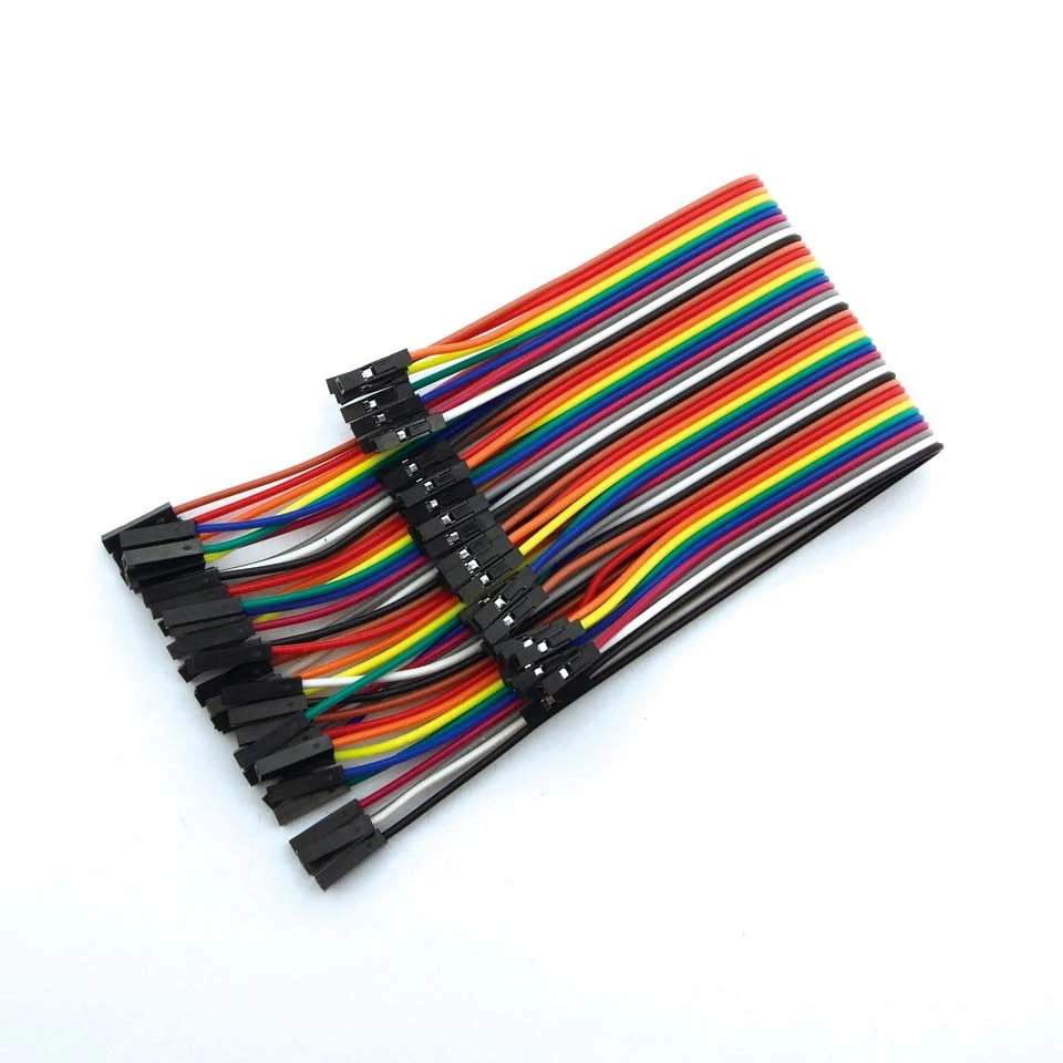 40pcs dupont cable jumper wire line F-F 1P-1P 10/20/30CM | Электроника