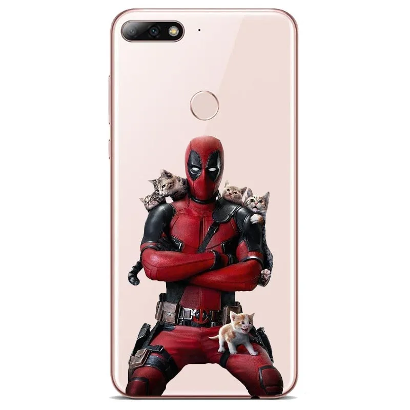 Marvel Дэдпул езда телефон с единорогом чехол для P8 LITE 2017 P9 P10 P20L P20Plus Мягкий ТПУ |