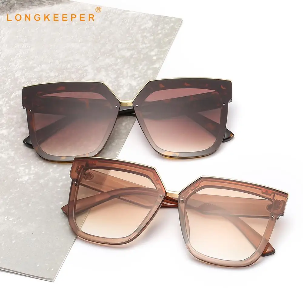 LongKeeper солнцезащитные очки кошачий глаз Для женщин негабаритных нерегулярные