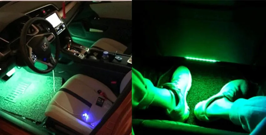 4 шт Автомобильный светодиодный огни Декоративные Атмосферу лампы для Mitsubishi