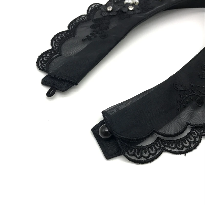 1 шт. женский кружевной свитер с ложным воротником|Кружево| |