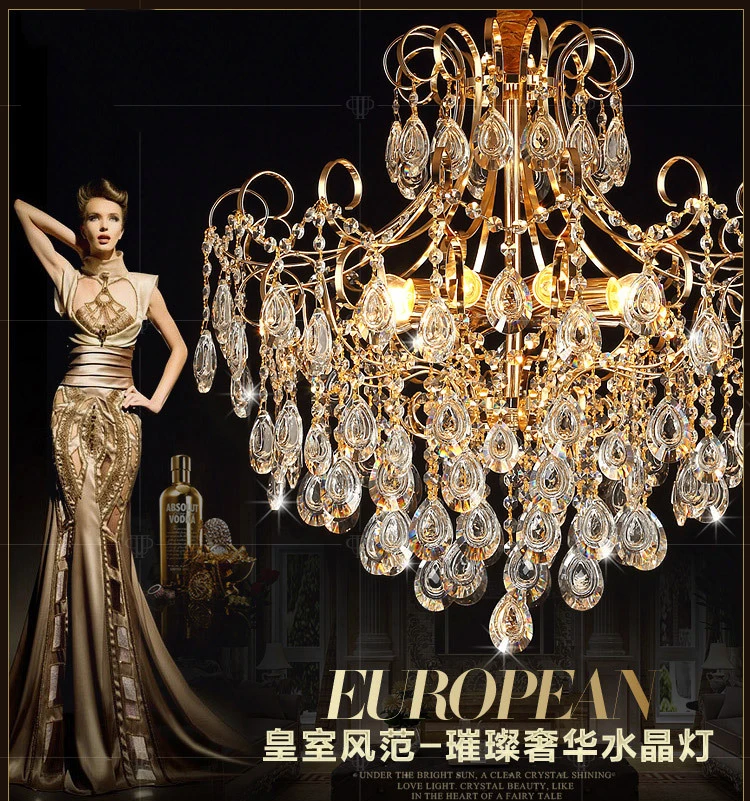 Х лампа для гостиной круглая квадратная Люстра хрустальная атмосферная