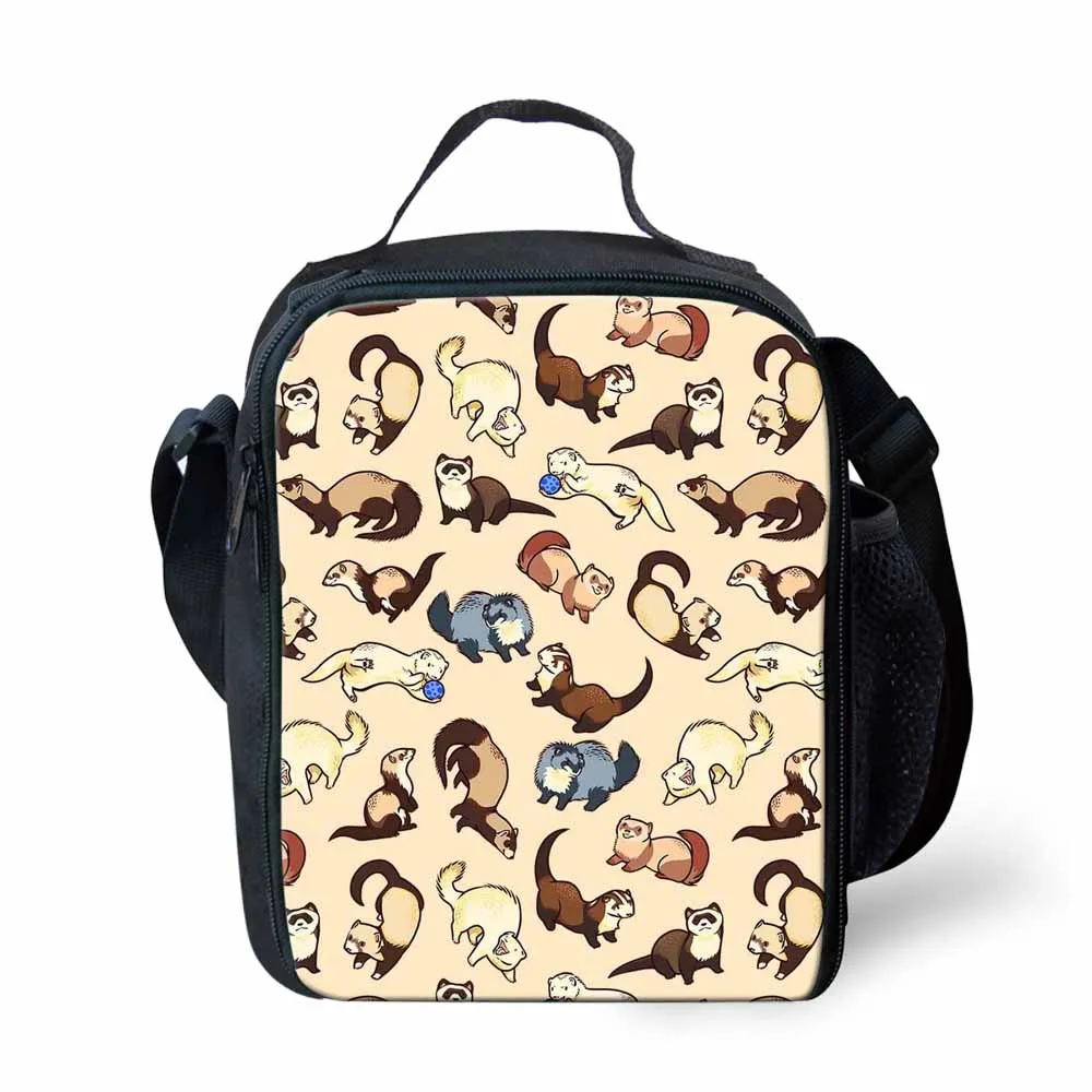 FORUDESIGNS/детские школьные рюкзаки для девочек, Cheeky Ferrets, печать, школьный рюкзак для детей, 3 шт./компл., рюкзак для начальной школы, ранец для девочек - Цвет: YQ3340G