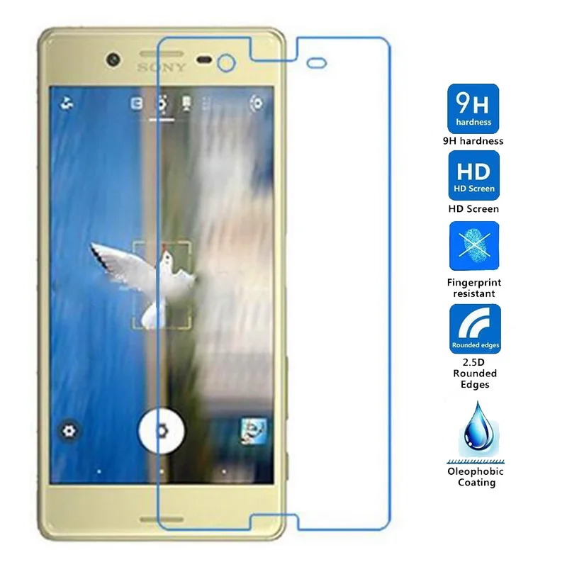 2 шт 0 26 мм Премиум протектор экрана для Sony Xperia X / Dual F5121 F5122 5 &quotстекло Compact
