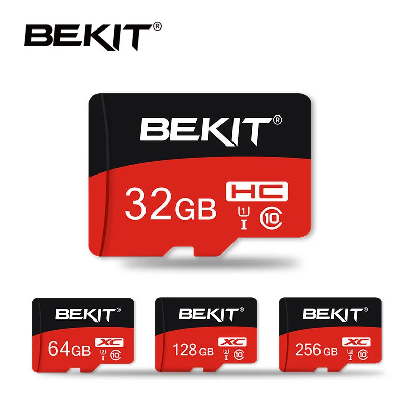 Карта памяти Bekit 100% оригинал класс 10 U1 U3 TF SD карта Mini Flash TF/SD для телефона 256 ГБ 128 64 32