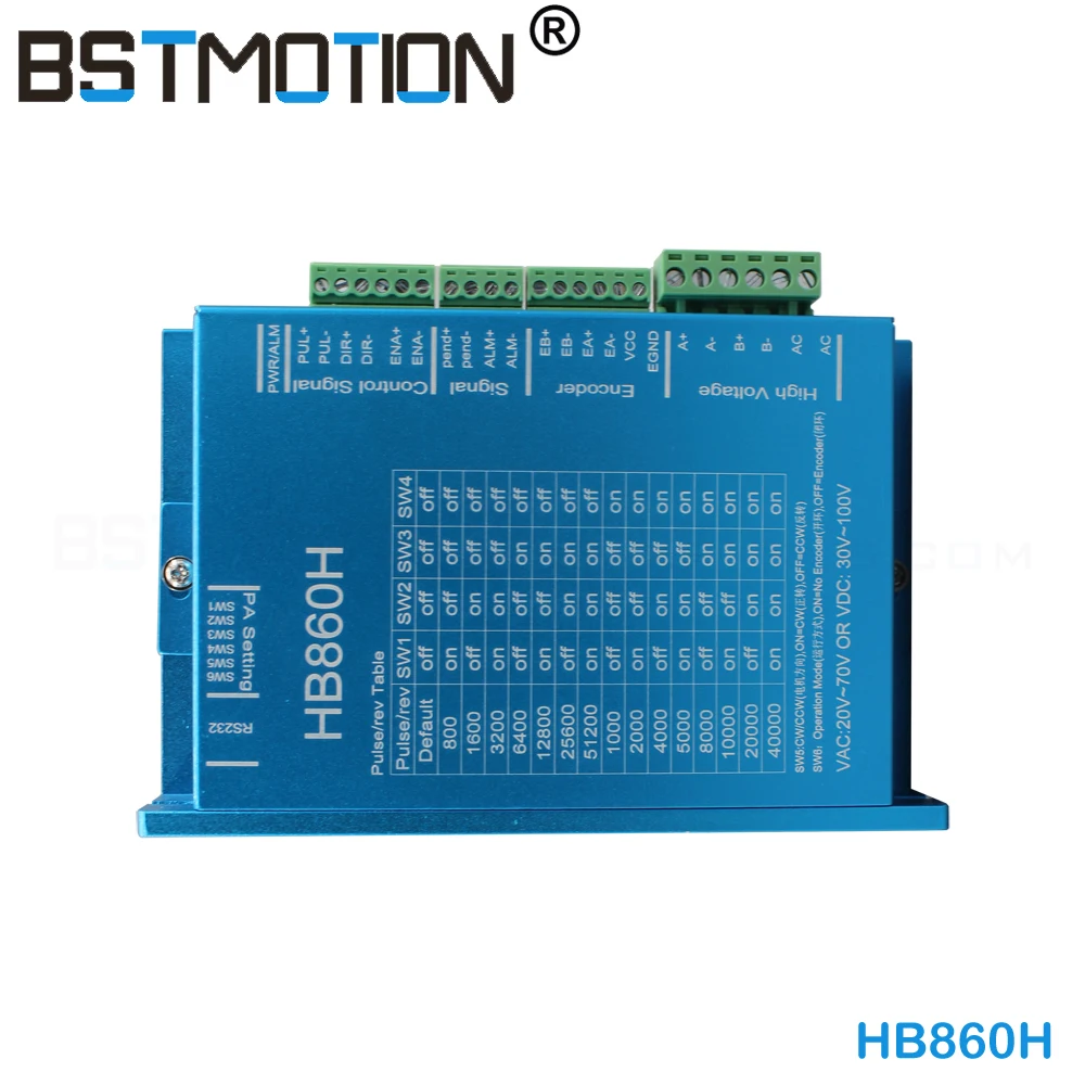 Сервомотор Nema 34 86HB250 118B + HB860H с замкнутым контуром Гибридный Драйвер 2 фазного