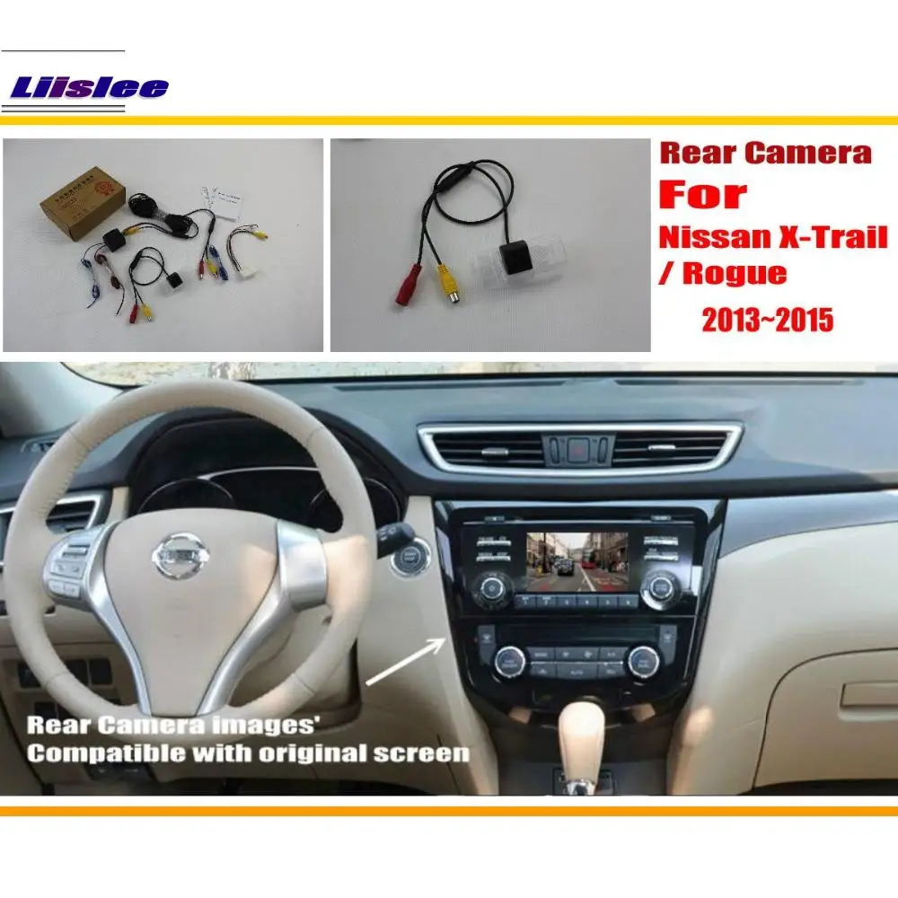 Автомобильная камера заднего вида Liislee/камера для Nissan Qashqai / X Trail Rogue 2013 ~ 2015 RCA и