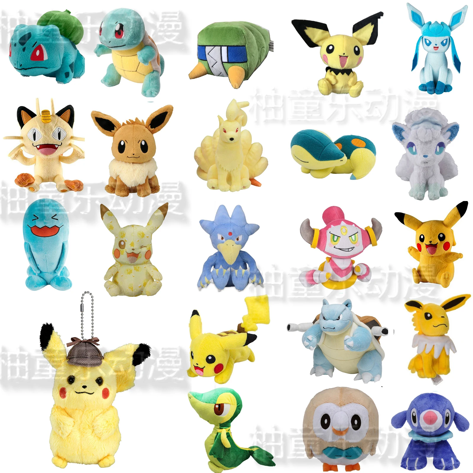 Bulbasaur Hoopa Blastoise pikachu Eevee marill аниме плюшевая коготь машина кукла для детей подарок на