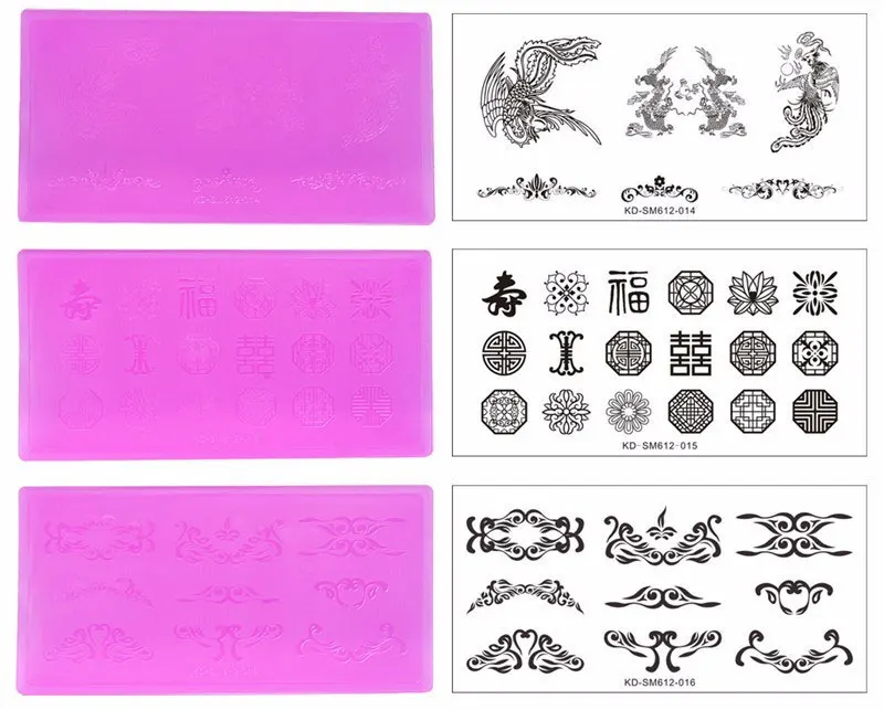 1 шт. пластина для стемпинга нейл арта акриловый шаблон легкая портативная