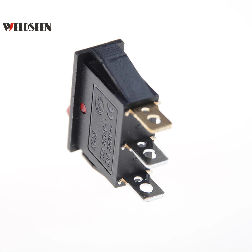 5 шт./лот клавишный переключатель KCD3 3Pin 16A 250V 20A 125 В кнопка включения/выключения