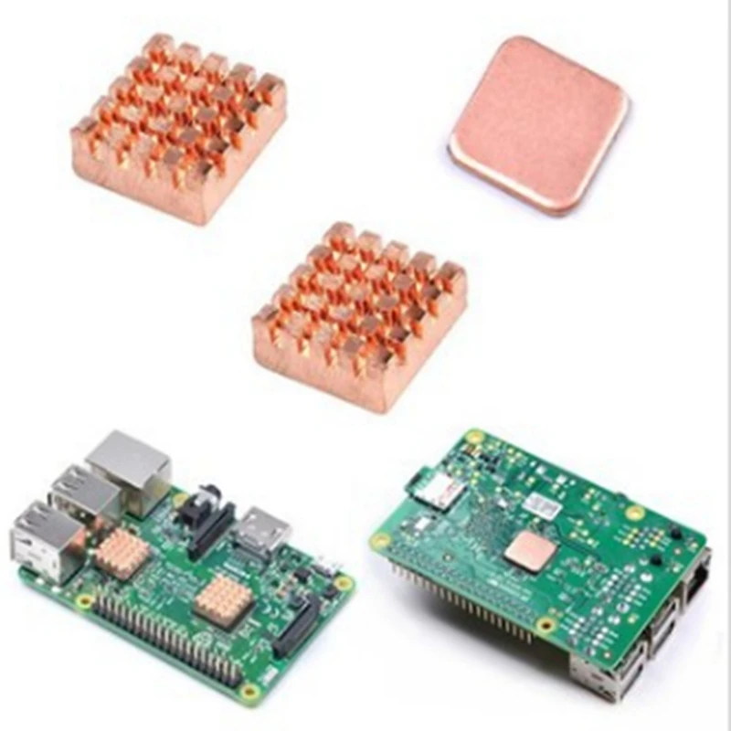 10 шт. медный радиатор для Raspberry Pi 2/3 | Автомобили и мотоциклы