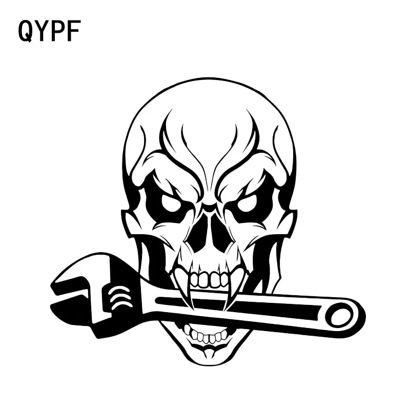 QYPF 15 3*14 см крутая пробка с черепом гаечные ключи инструменты винил декоративный