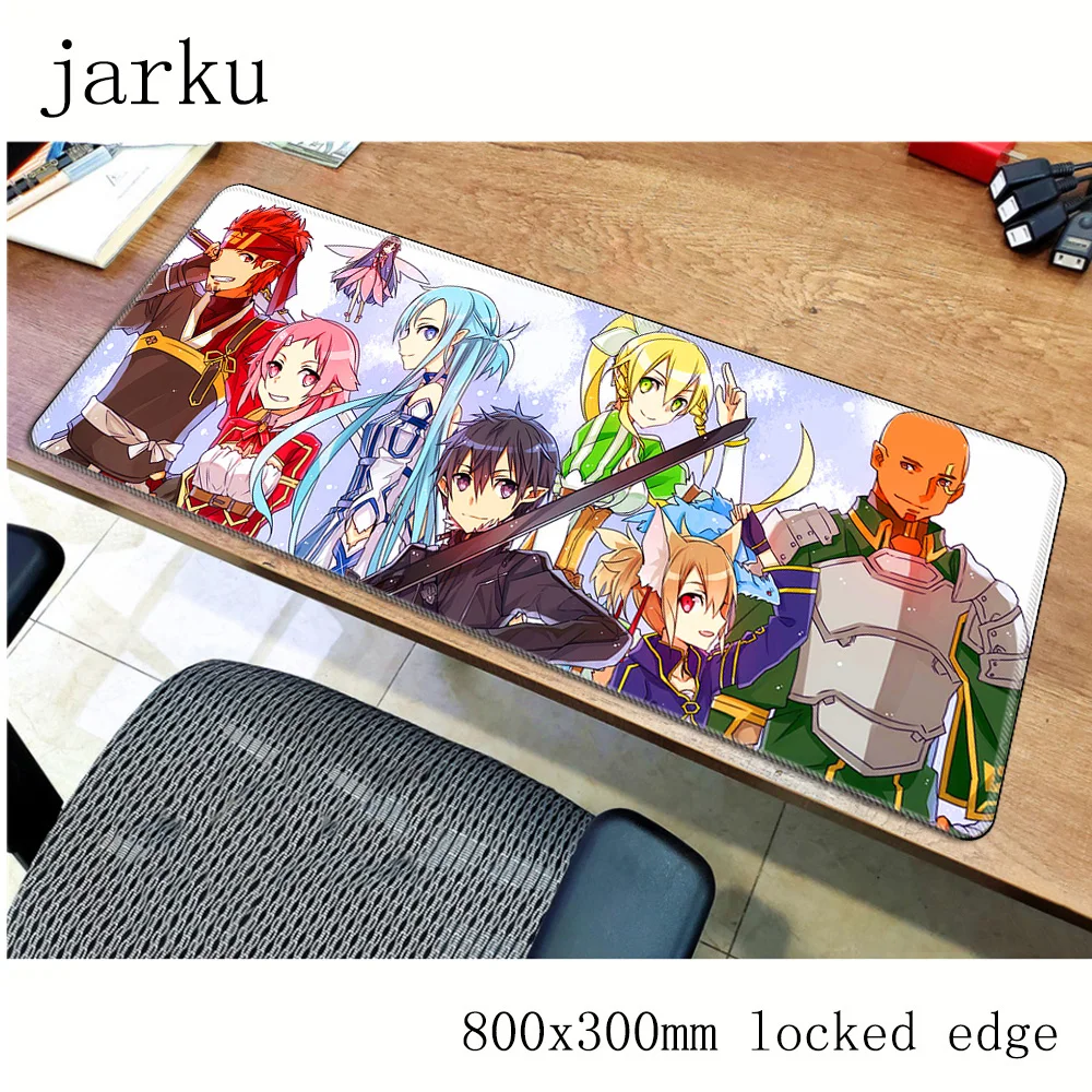 

Sword Art Online mousepad gamer 800x300X3MM gaming mouse pad Professional notebook pc accessories laptop padmouse ergonomic mat