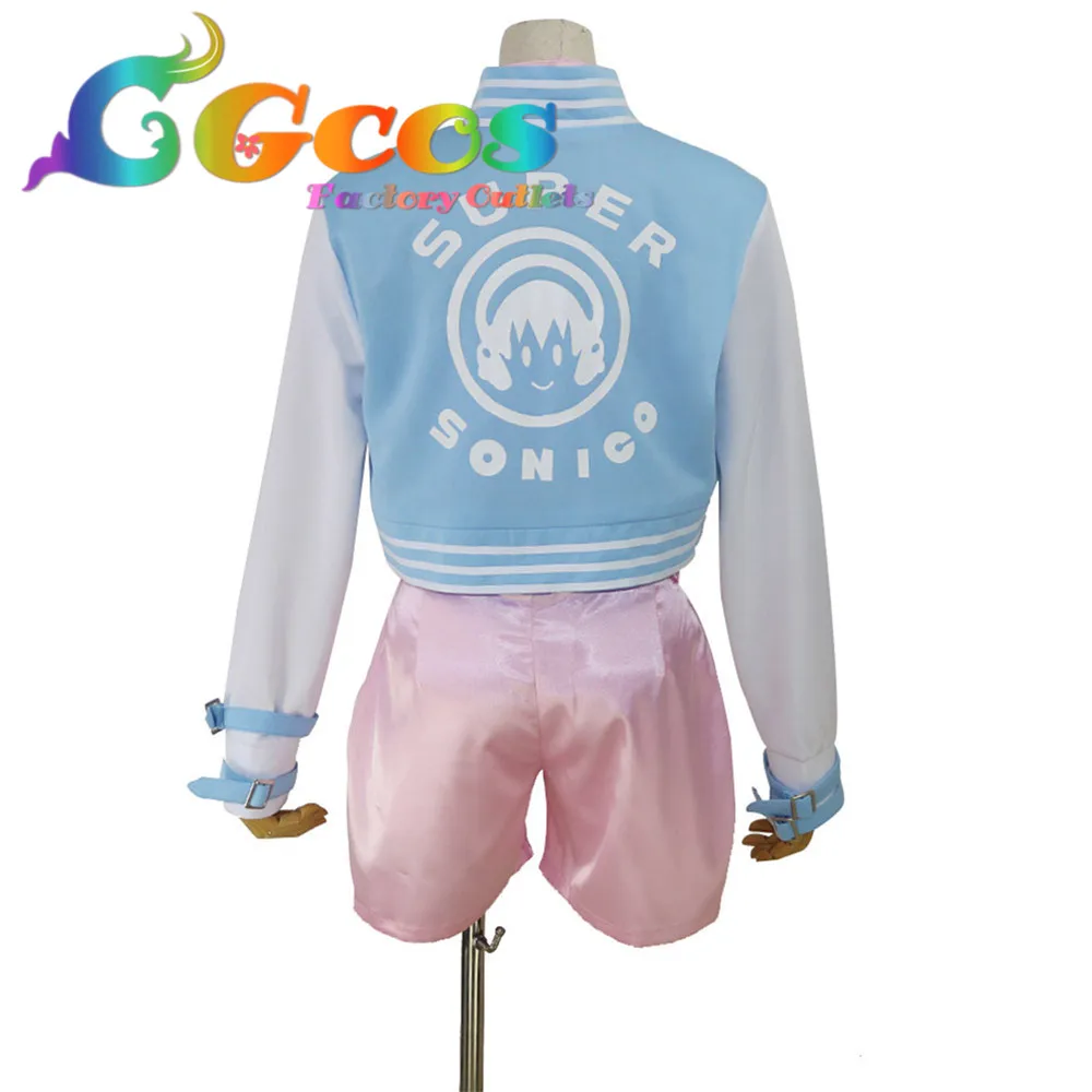 CGCOS Бесплатная доставка Косплей Костюм Супер Соник новый в наличии