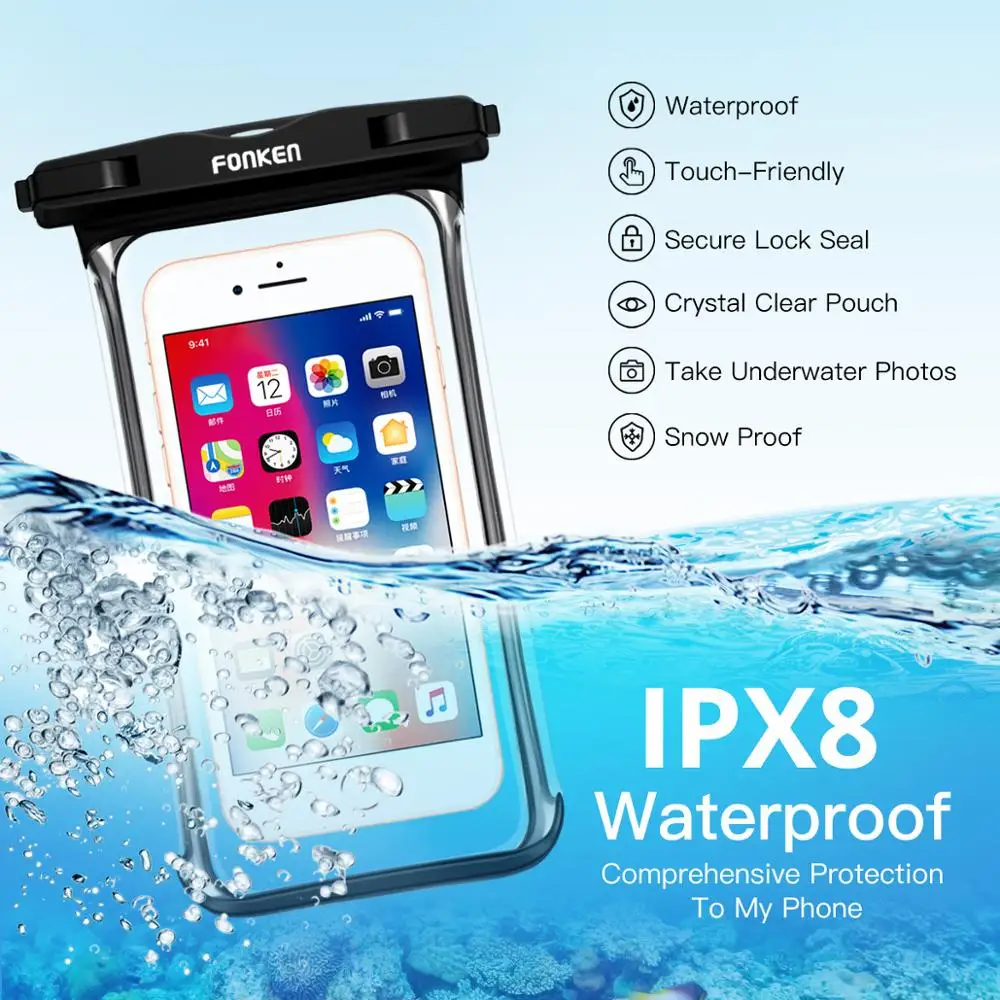 Водонепроницаемый чехол ANKNDO для смартфона до 6 5&quot защита IPX8 цвет