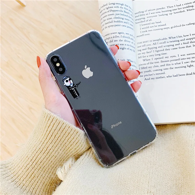 Прозрачный Мягкий ТПУ чехол фильм Леон Матильда шаблон телефон s для iphone X 6 S 7 8 plus