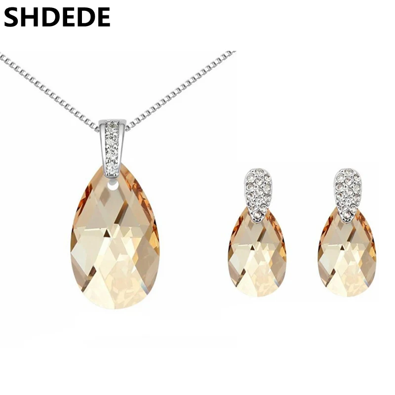 SHDEDE австрийский кристалл от Swarovski шарм браслеты для женщин Мода красочные известная марка ювелирных изделий-25067