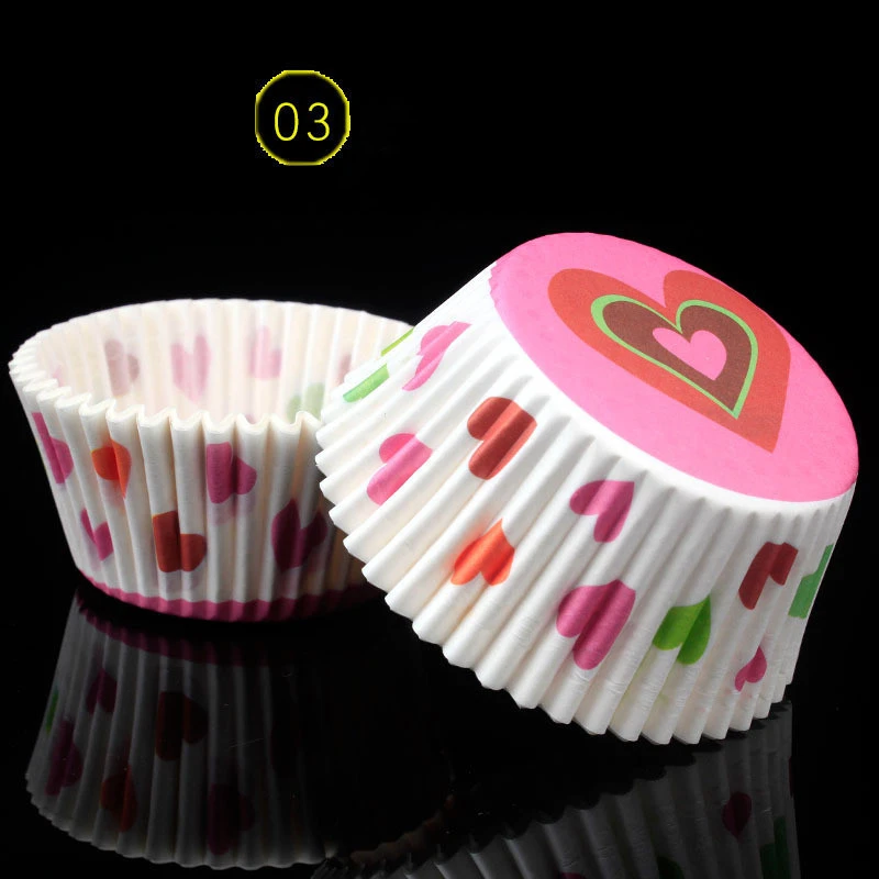3 100 шт./лот Muffin цветная бумажная чашка праздничное украшение для дня рождения торт вкладыш картонная упаковка украшения лоток для яиц форма для выпечки, Q - Цвет: 3