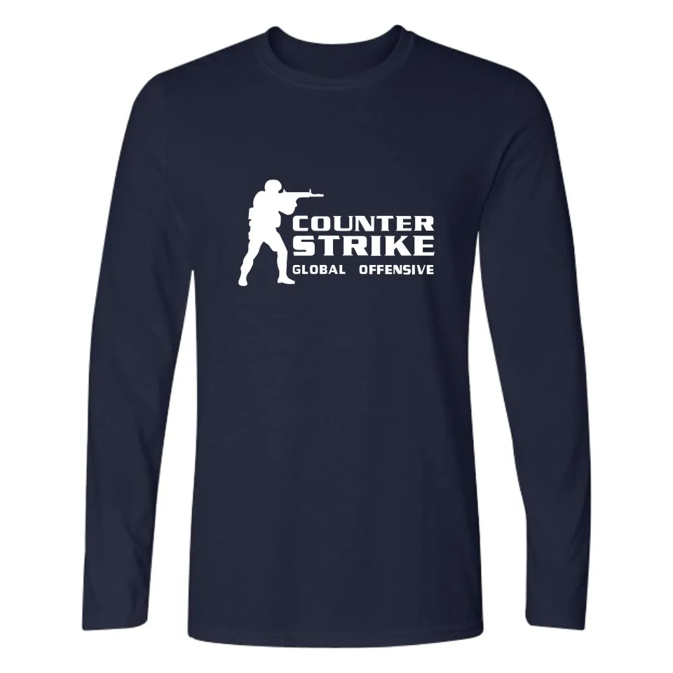CS GO футболка Counter Strike с длинным рукавом cs go одежда летние футболки counter strike