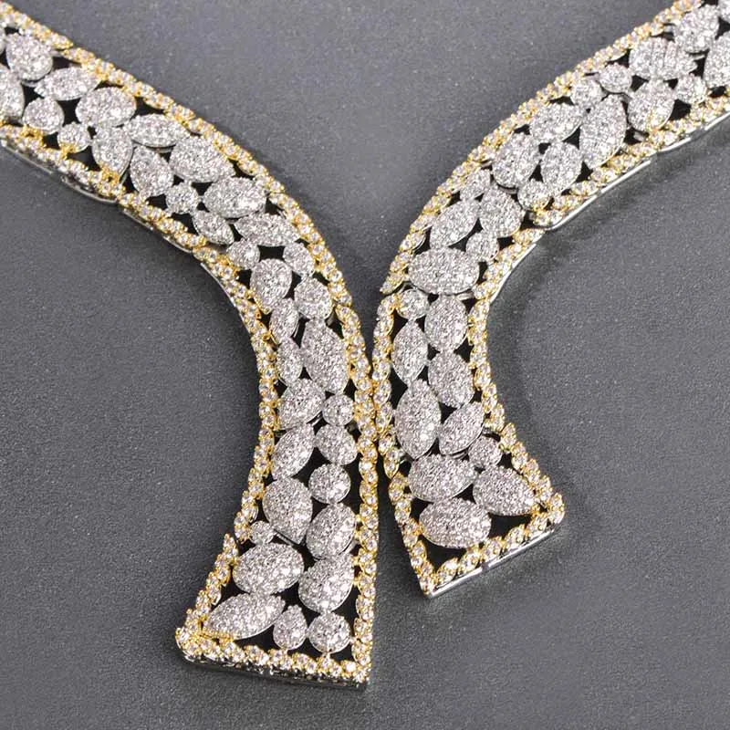 MECHOSEN роскошные медные Свадебные Ювелирные наборы Потрясающие циркониевые Феи