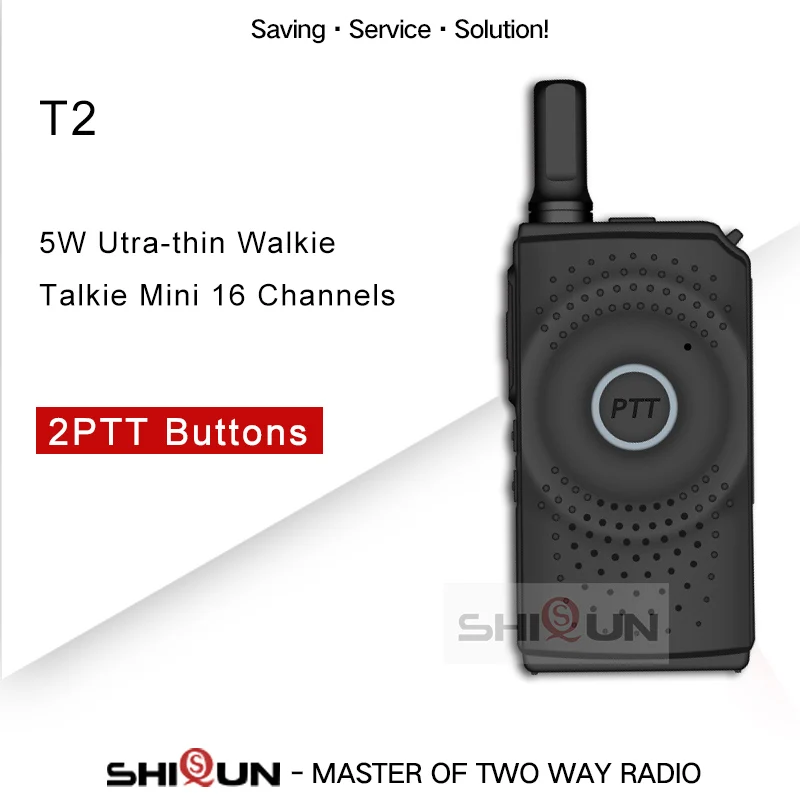 Мини рация ShiQun T2 5 Вт ультратонкий 16 каналов UHF 400 470 МГц|Рации| |