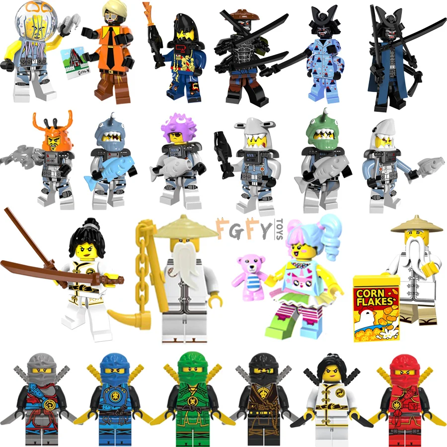 Новые Legoing Ninjago фигурки блоки Garmaoon Nya Jay Zane и Kai Cole Harumi Samurai X игрушка конструктор