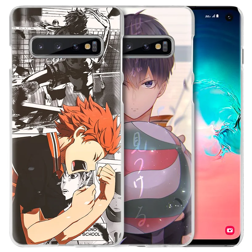 Haikyuu Hinata чехол для Samsung Galaxy S10 S20 Ultra 5G S10e S9 S8 Plus S21 Note 20 10 9 Жесткий ПК аниме телефона