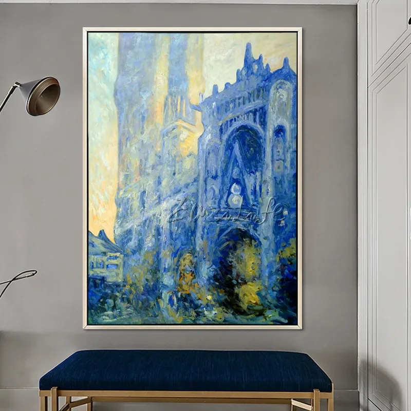 Monet церковная картина маслом на холсте известная репродукция монета настенные