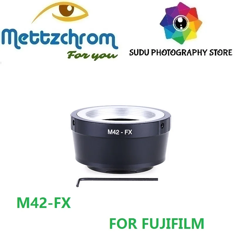 

Mettzchrom M42-FX Mount Lens Adapter Ring for M42 to XPro1 Xpro2 XE1 X-T10 XE2 XT1 XT2