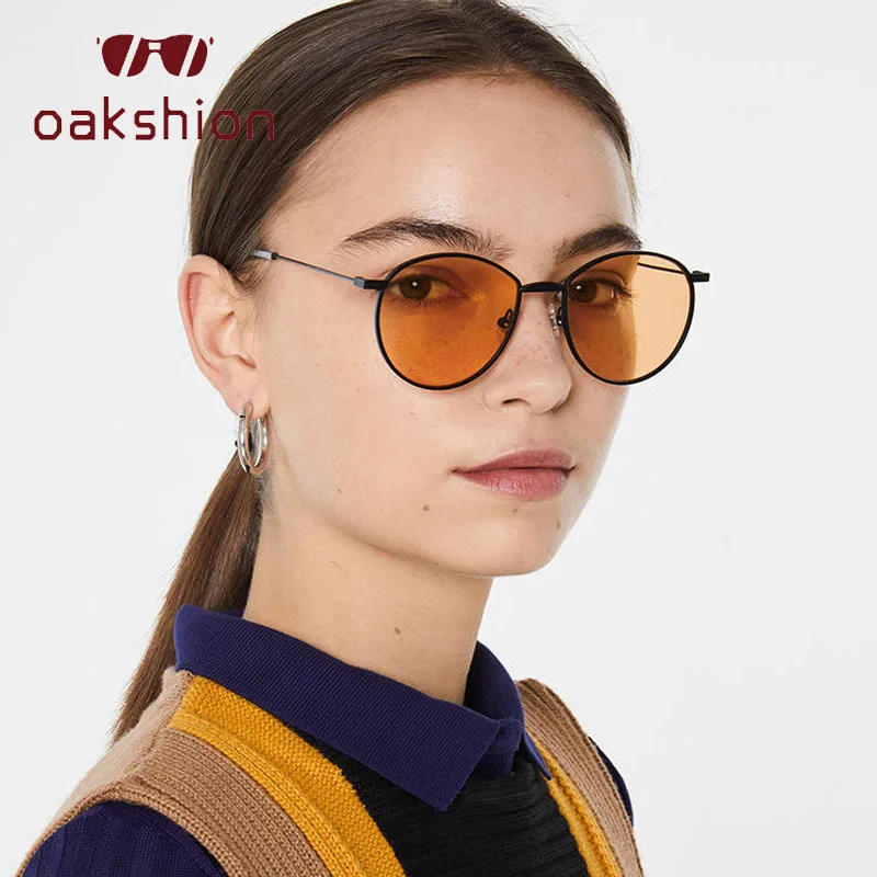 Модные Овальные Солнцезащитные очки oakshion женские брендовые дизайнерские