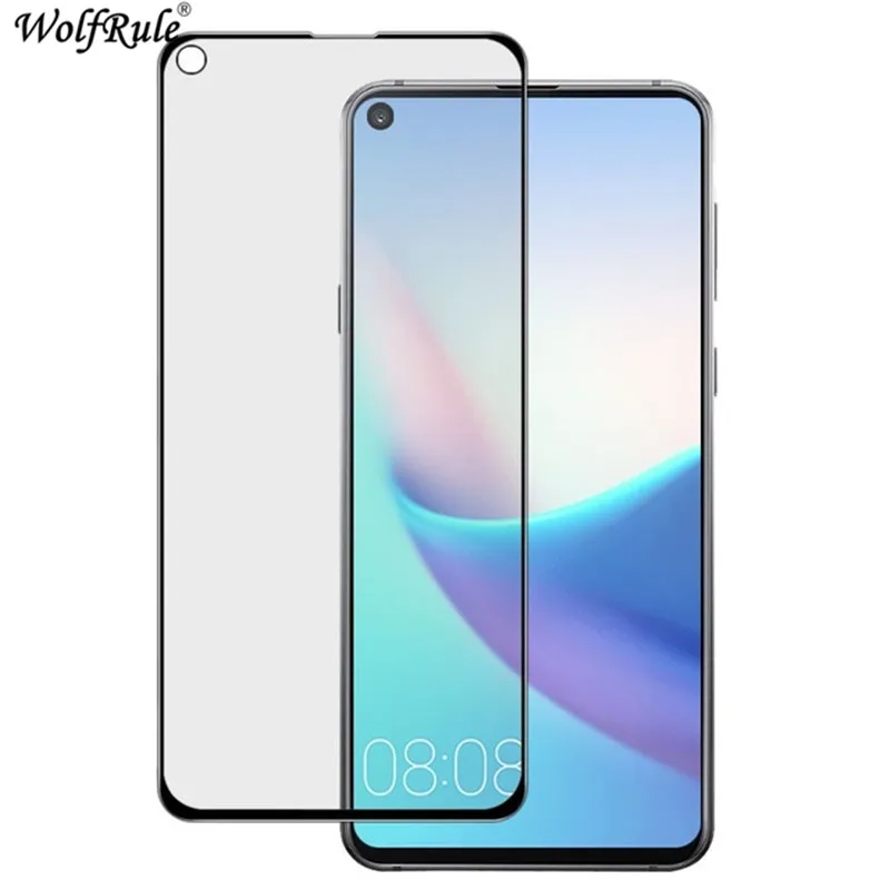 Protector de pantalla de cristal templado para Huawei Nova 4, Protector de pantalla de vidrio templado antipolvo 2.5D para tel&eacute;fono Huawei Nova 4-0