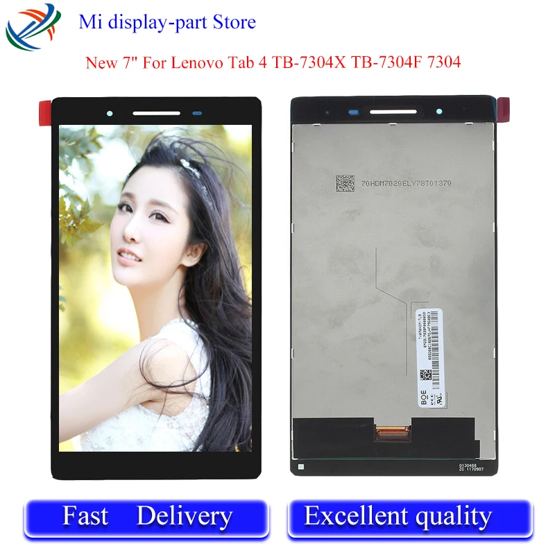 Новый 7 &quotдля Lenovo Tab 4 TB 7304X ЖК дисплей и дигитайзер сенсорного экрана в сборке с