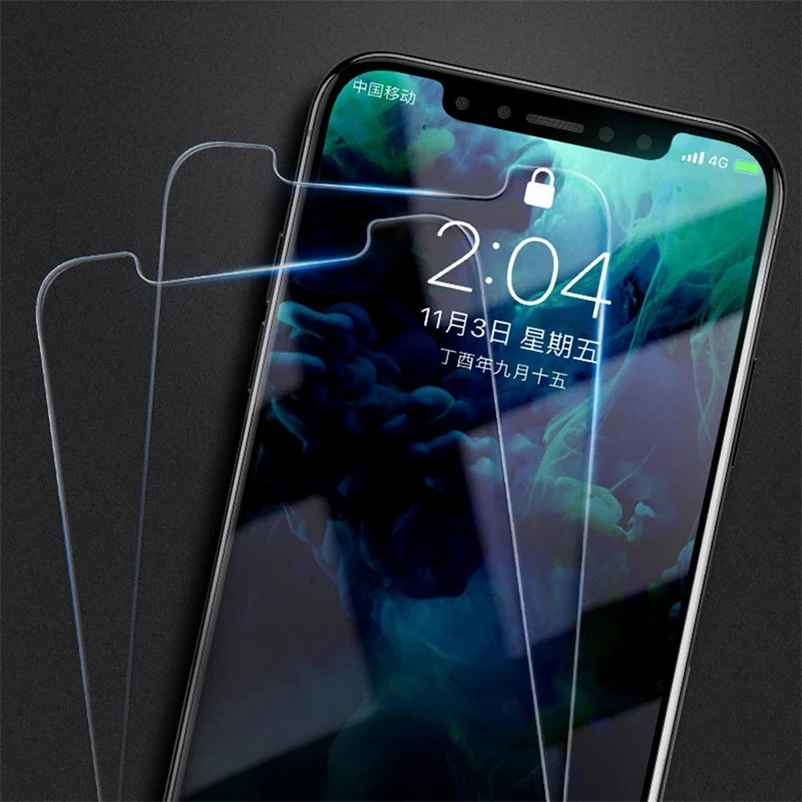 Взрывозащищенная защитная пленка для экрана стеклянный чехол iPhone XS Plus 2018 из