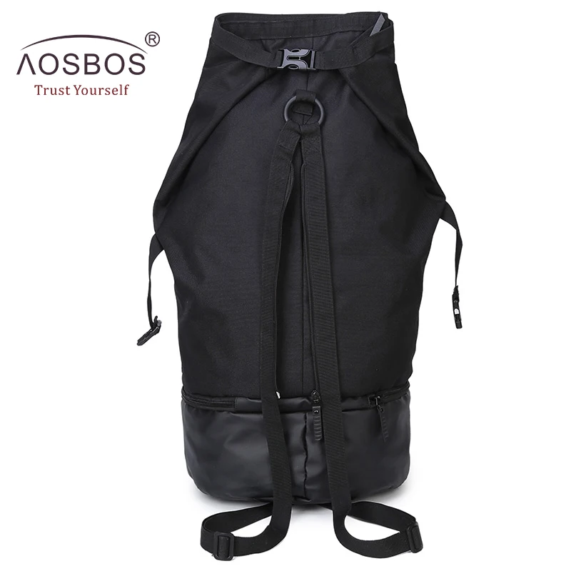 Aosbos многофункциональные спортивные сумки для занятий Баскетболом, фитнесом, вместительная спортивная сумка с карманом для обуви, рюкзак для путешествий