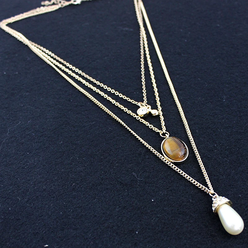 Женское ожерелье с подвеской из искусственного жемчуга 2016 | Украшения и