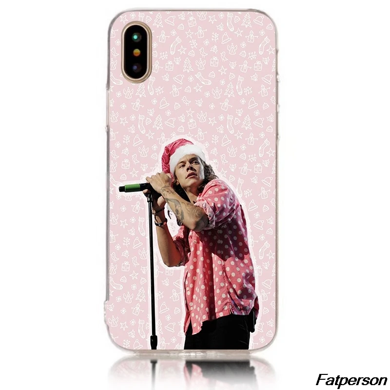 Жесткий прозрачный чехол Гарри Стайл для Apple iPhone 8 8Plus 7 7Plus 5 5S SE 5C 4 4S X 10 6 6s