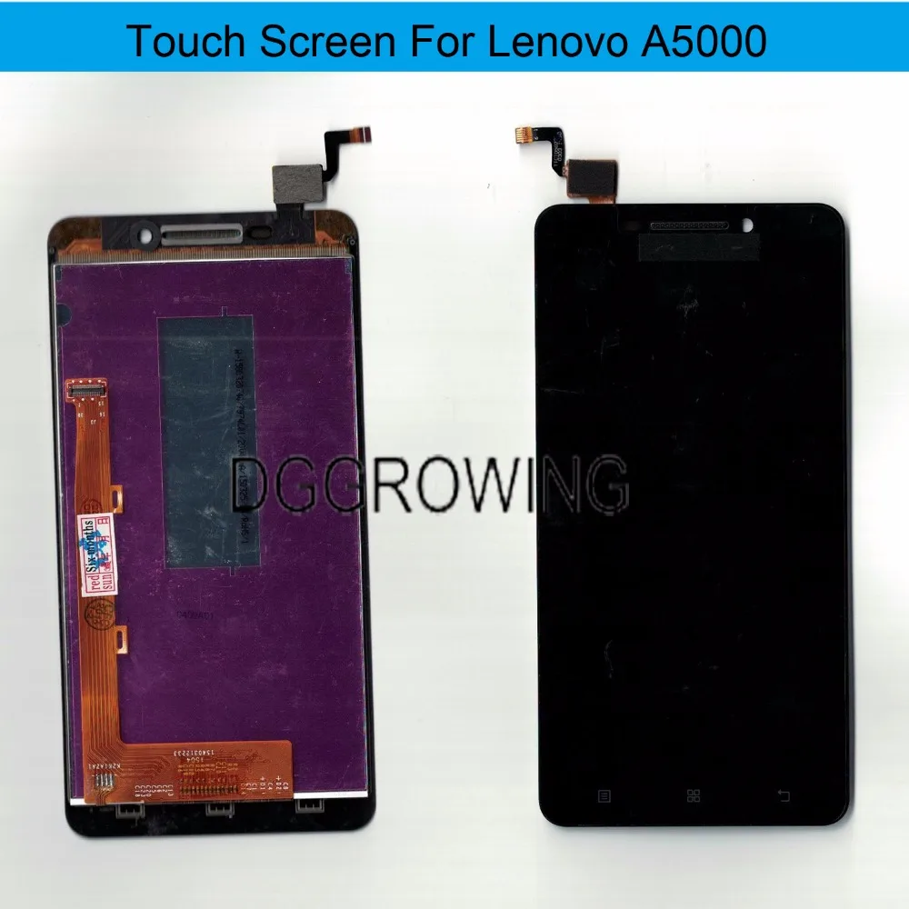 ЖК дисплей DGGROWING 100% с сенсорным экраном и дигитайзером в сборе для Lenovo A5000