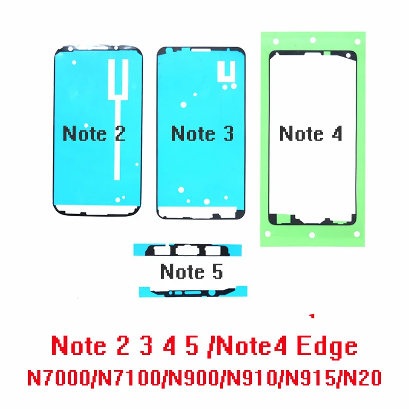 10 шт. клейкая рамка для samsung Galaxy Note 2 3 4 5 edge N7100 N900 N910 N920 N915|Корпусы и рамки мобильных