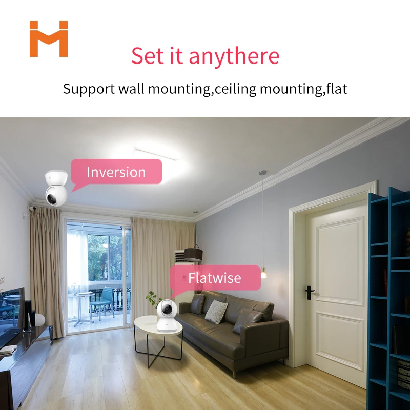 

1080P Wireless Home Security Mini Smart Wifi Camera Wifi IP Camera Camera Two Way Audio Baby Monitor for Mihome App